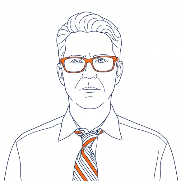 Illustration of Eric Tingom, founder of Tingom Group