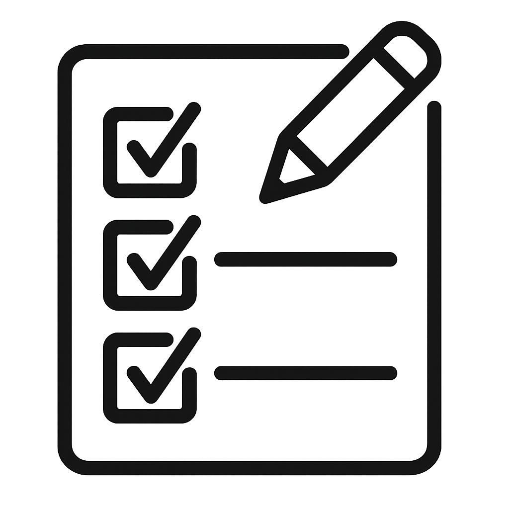 create checklist graphic line emoj